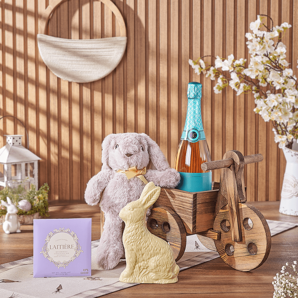 Easter Sparkling Wine Gift Box, Montreal – how the gift is presented