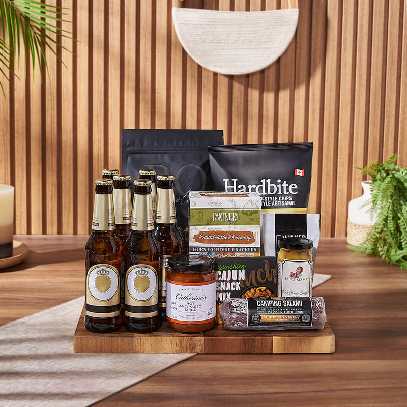 Etobicoke Beer & Crunch Snack Basket, beer gift, beer, snack gift, snack, Montreal delivery