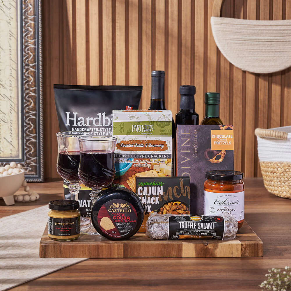 Etobicoke Wine &amp; Cheese Gift Basket, wine gift, wine, charcuterie gift, charcuterie, cheese gift, cheese, Montreal delivery
