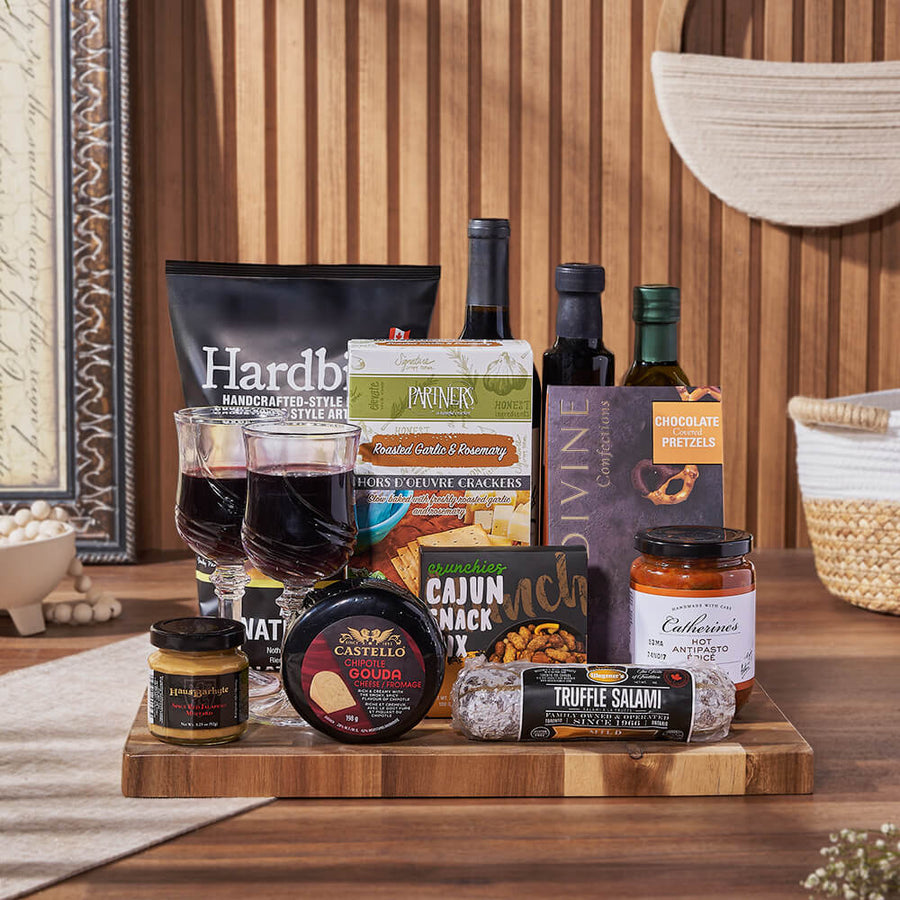 Etobicoke Wine & Cheese Gift Basket, wine gift, wine, charcuterie gift, charcuterie, cheese gift, cheese, Montreal delivery