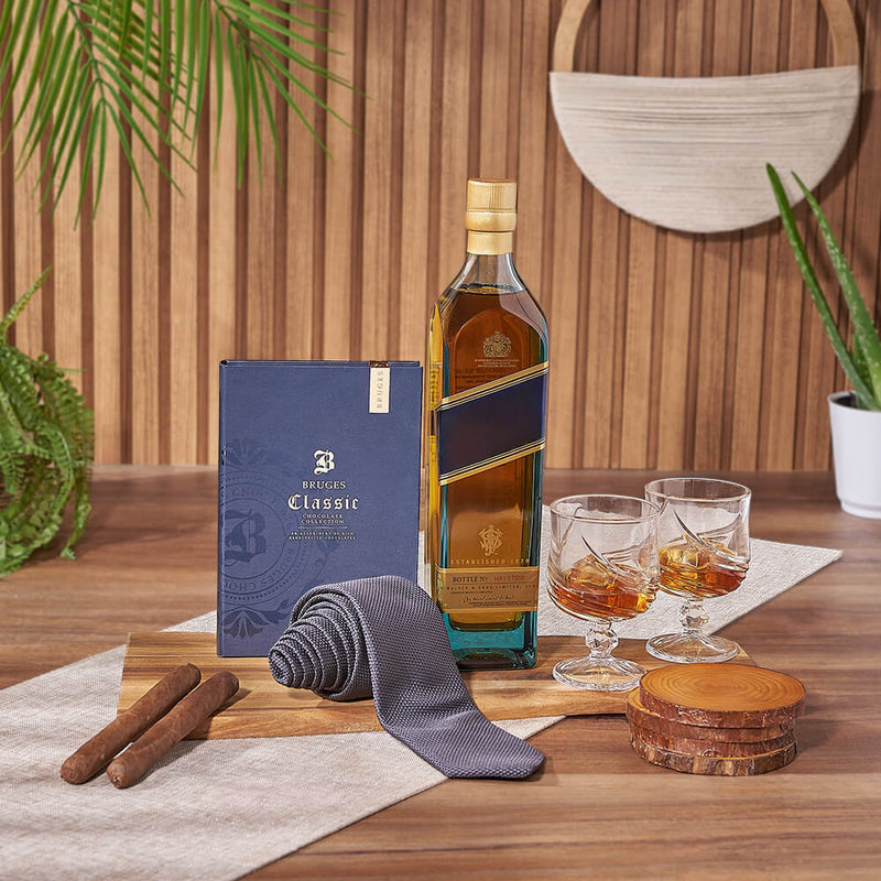 Executive Spirits & Cigar Gift, liquor gift, liquor, cigar gift, cigar, Montreal delivery