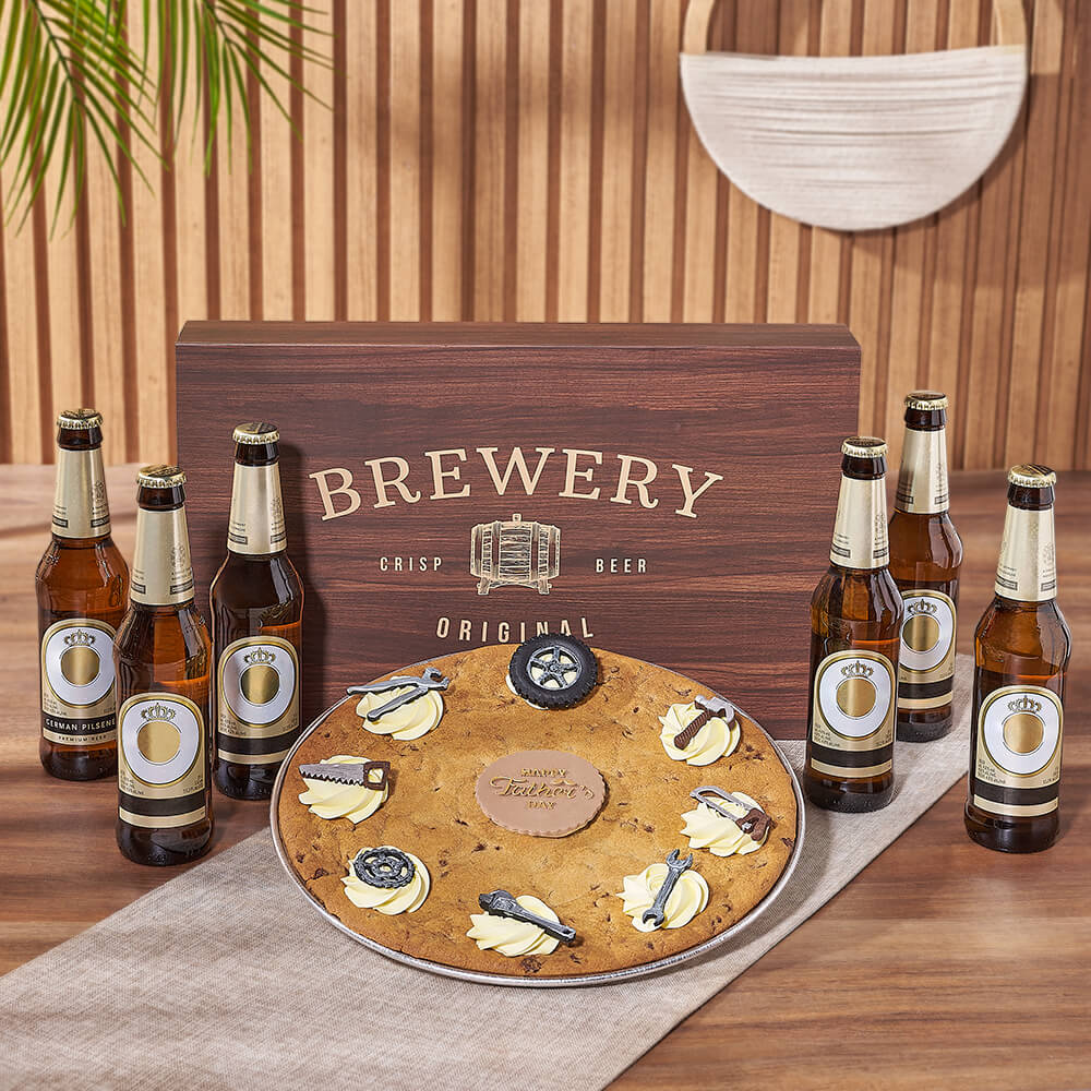 Father’s Day Giant Cookie &amp; Beer Gift, beer gift, beer, giant cookie gift, giant cookie, Montreal delivery