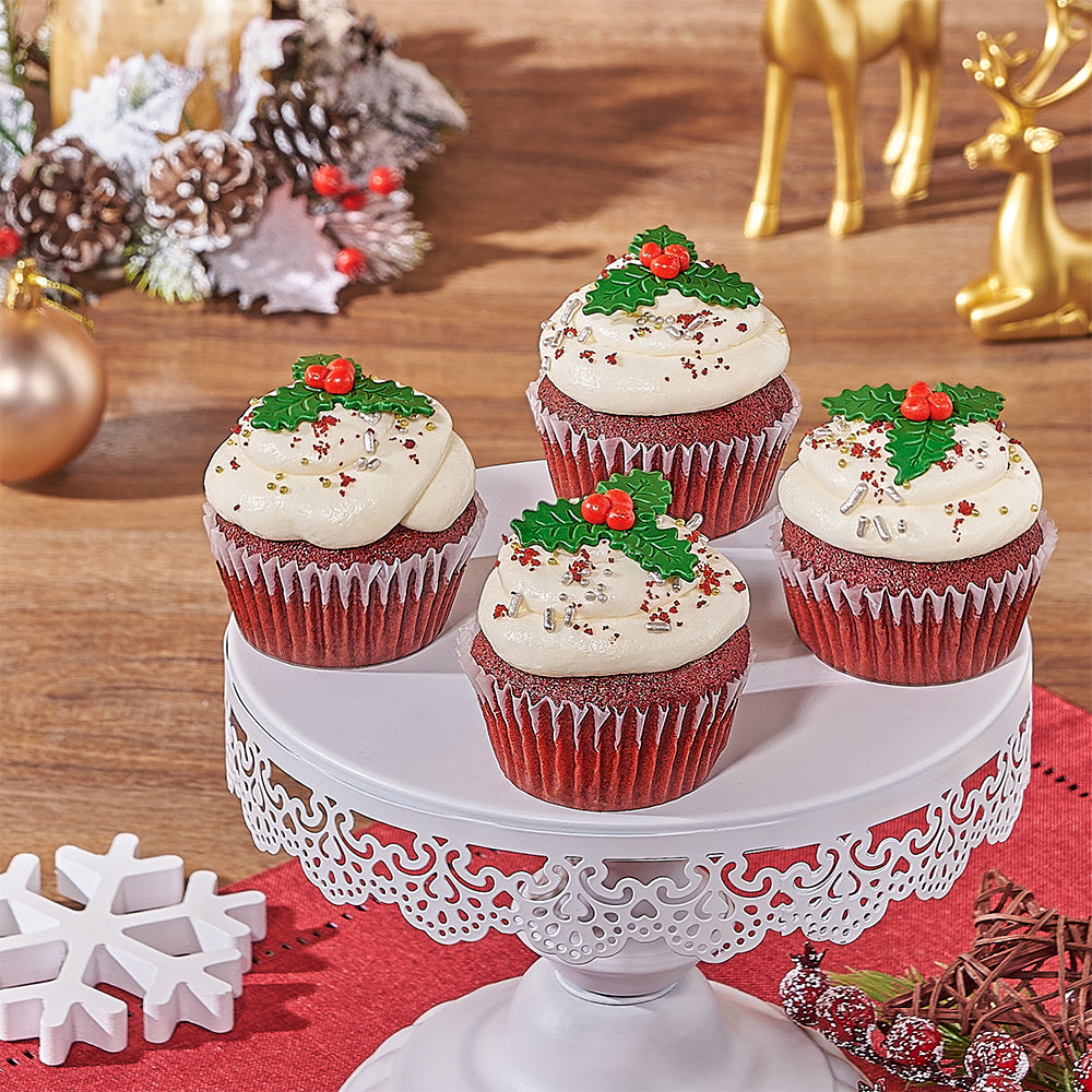 Christmas Cupcakes with Cream Cheese – how the gift is presented