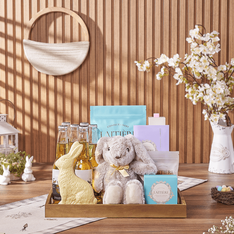 Festive Easter Beer & Candy Tray, easter gift, easter, beer gift, beer, chocolate gift, chocolate, Montreal delivery