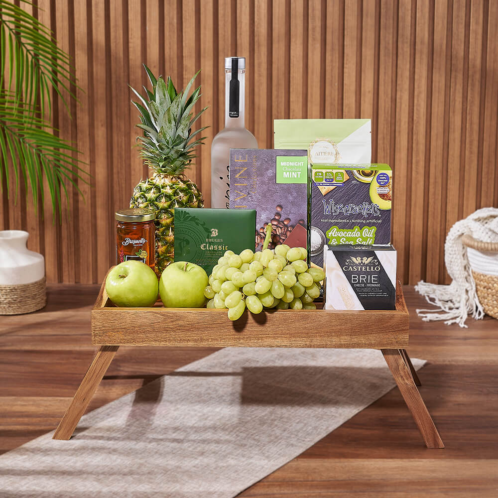 Fresh Fruits &amp; Liquor Gift Set, fruit gift, fruit, chocolate gift, chocolate, Montreal delivery