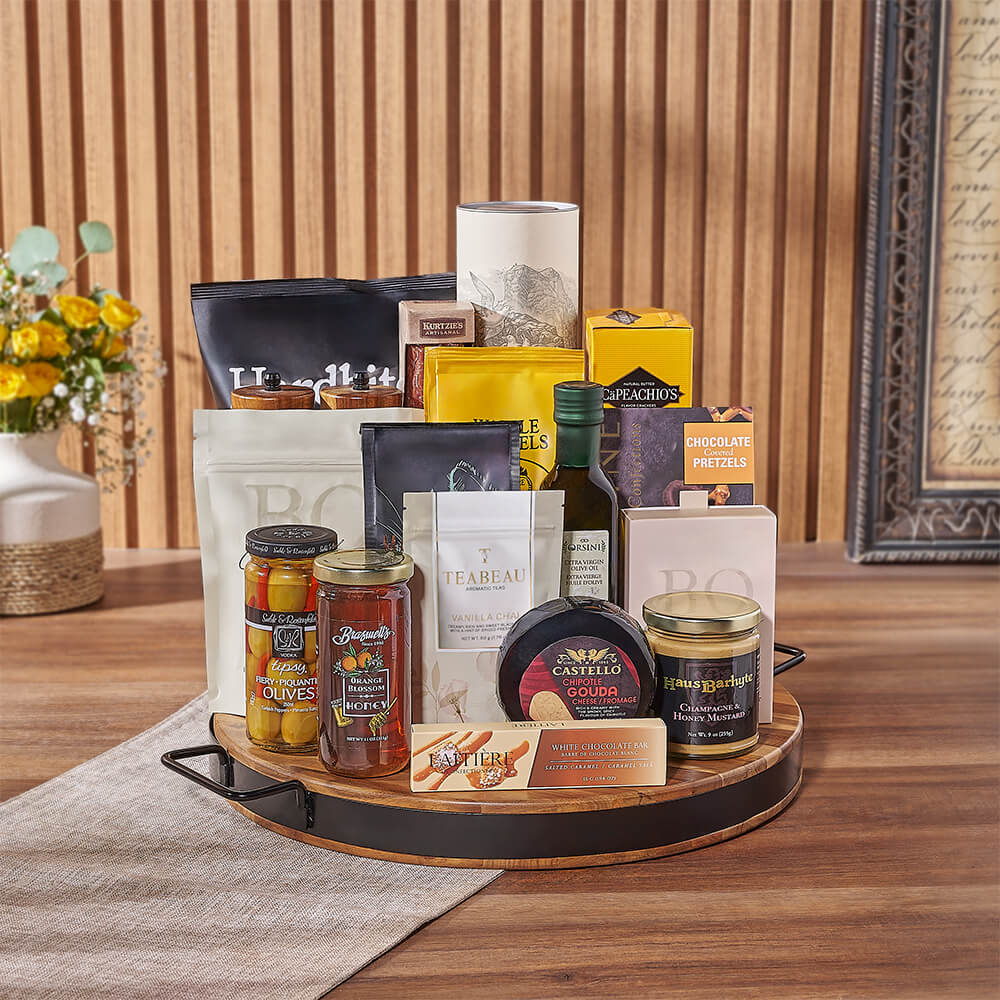 Whiskey Platter Gift Set – how the gift is presented