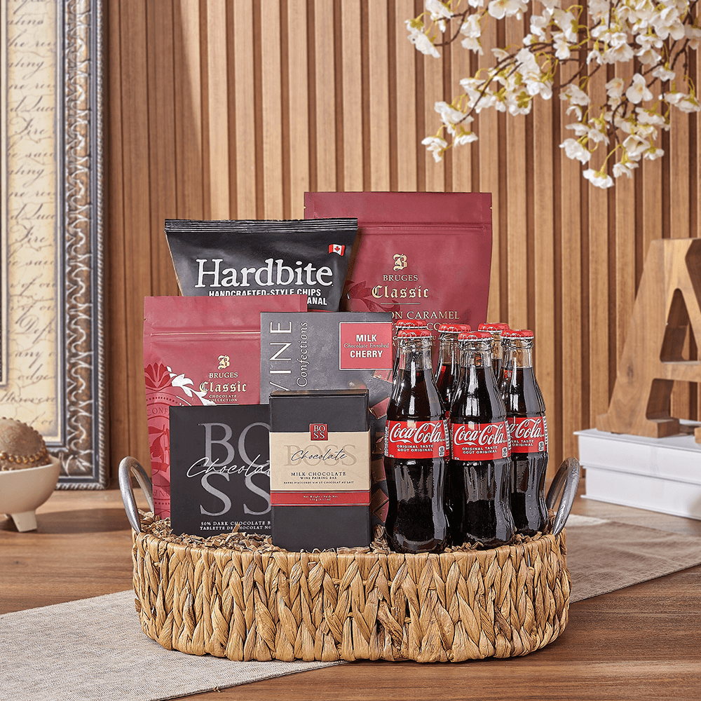 Halal Treat & Soda Gift Tray – how the gift is presented