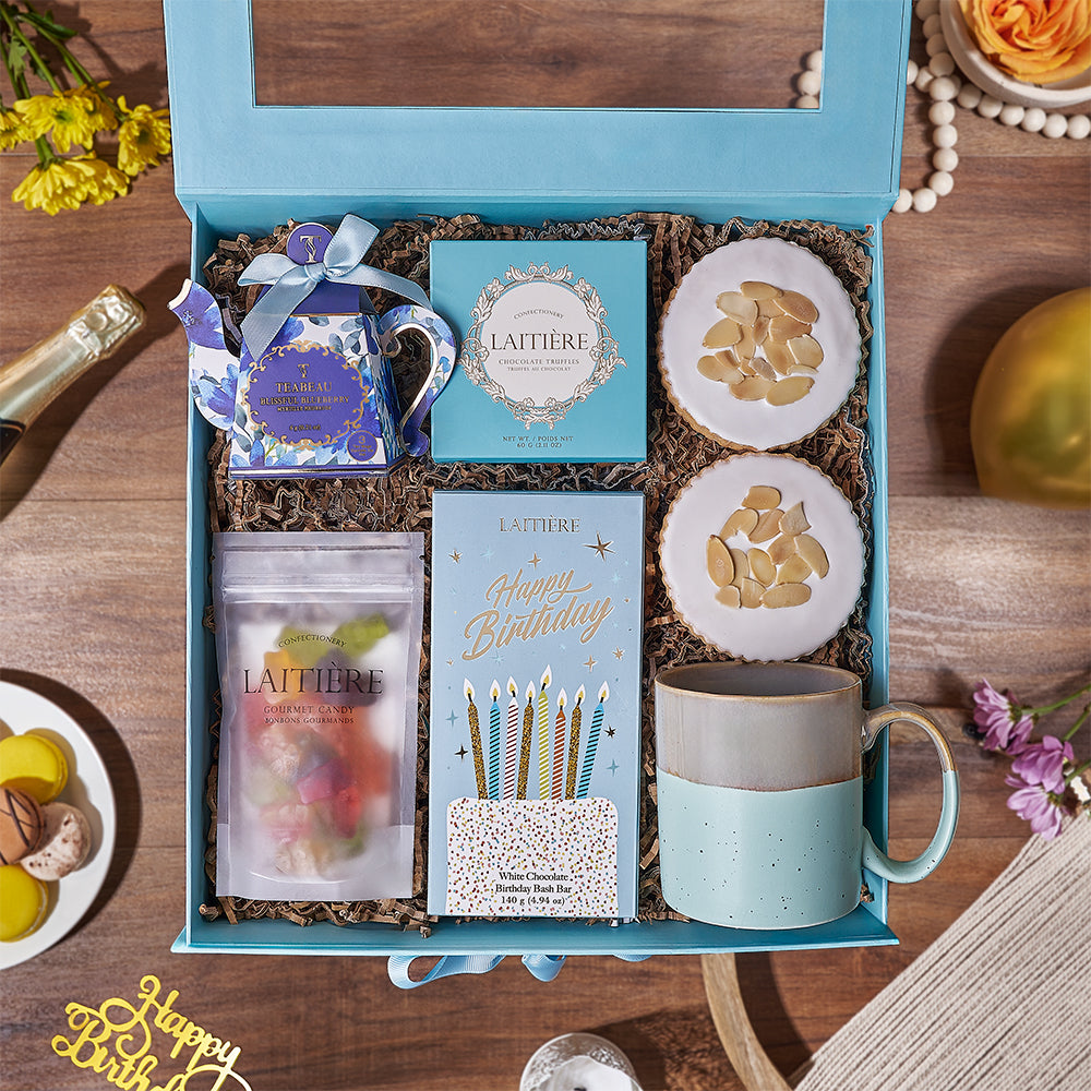 Happy Birthday Tea Time Gift Box – how the gift is presented