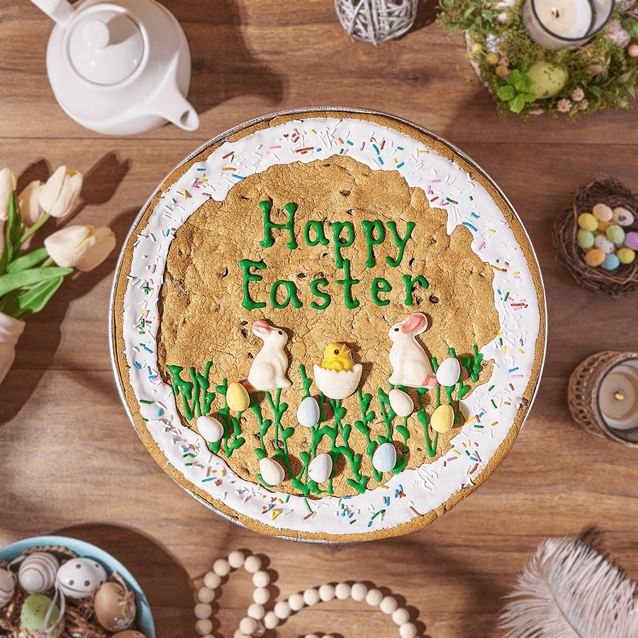 Happy Easter Giant Cookie, easter gift, easter, cookie gift, cookie, baked goods gift, baked goods, Montreal delivery