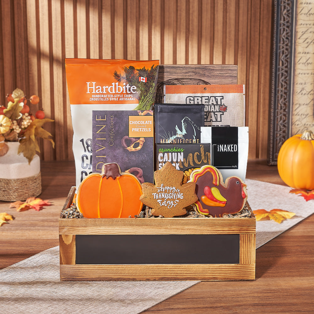 Thanksgiving Seasonal Treats Box – how the gift is presented