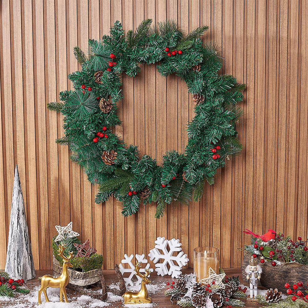 Faux Christmas Wreath Gift – how the gift is presented