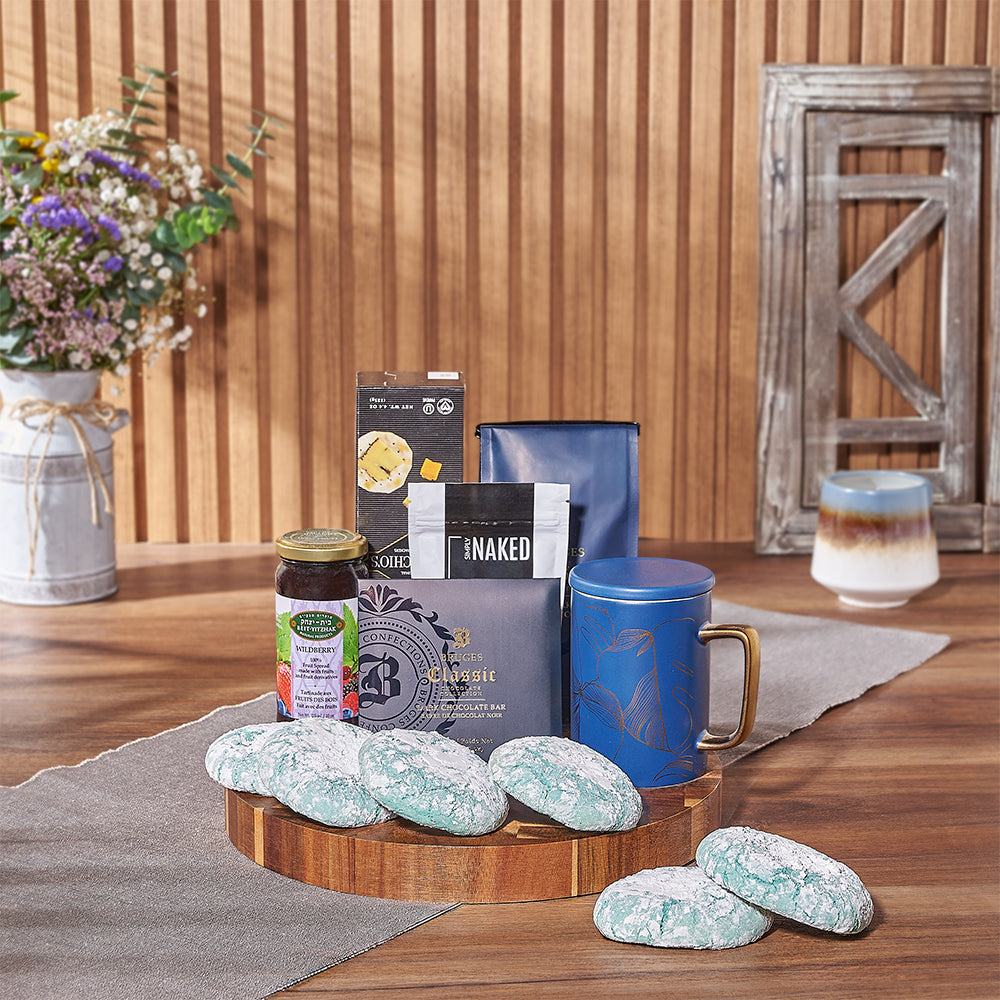 Kosher Treats &amp; Coffee Hanukkah Basket-Montreal Baskets-Montreal Delivery