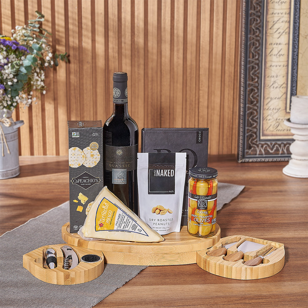 Kosher Wine &amp; Cheese Party Crate
Montreal Baskets- Montreal Delivery