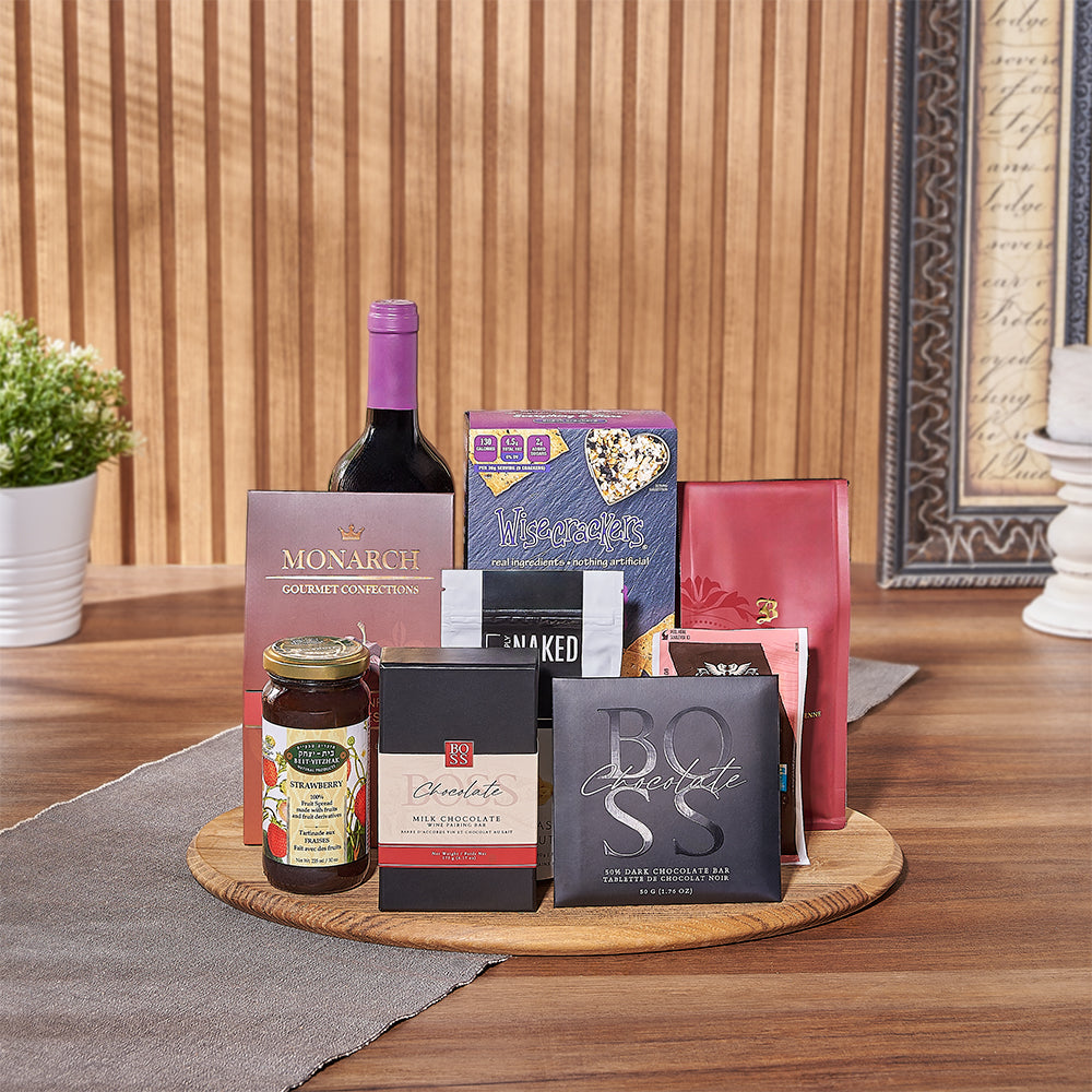 Kosher Wine &amp; Snack Board
Montreal Baskets- Montreal Delivery