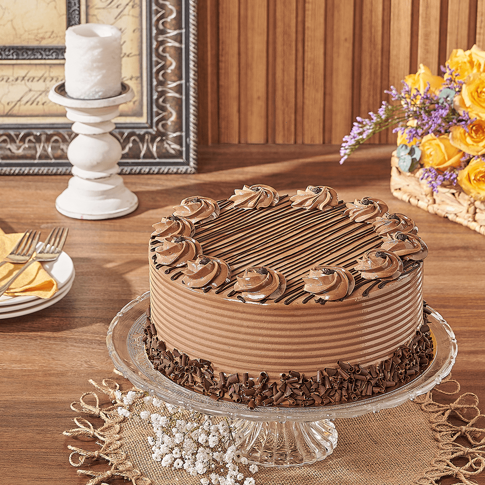 Custom Thank You Gift Baskets - 9-Inch Whipped Hazelnut Spread Cake