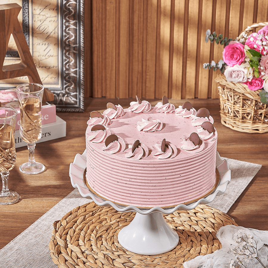 Large Strawberry Chocolate Cake, cake gift, cake, chocolate cake gift, chocolate cake, Montreal delivery