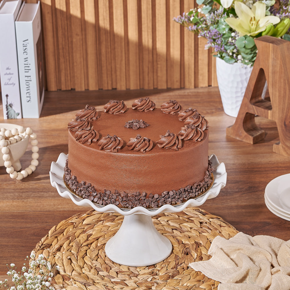 Chocolate Vegan Cake – how the gift is presented