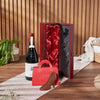 Mahogany Wood Wine Gift Basket, wine gift, wine, chocolate gift, chocolate, Montreal delivery