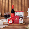 Red Carpet Delight Wine Basket, wine gift, wine, cheese gift, cheese, Montreal delivery