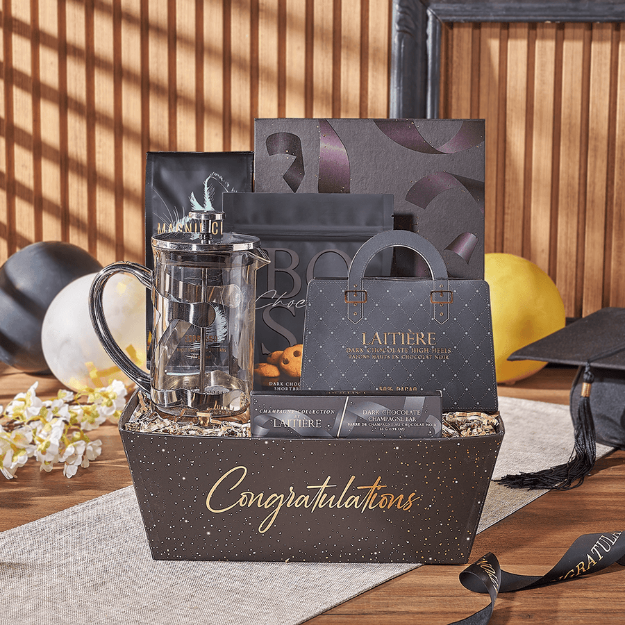 Refreshing Coffee Graduation Gift, coffee gift, coffee, graduation gift, graduation, chocolate gift, chocolate, Montreal delivery