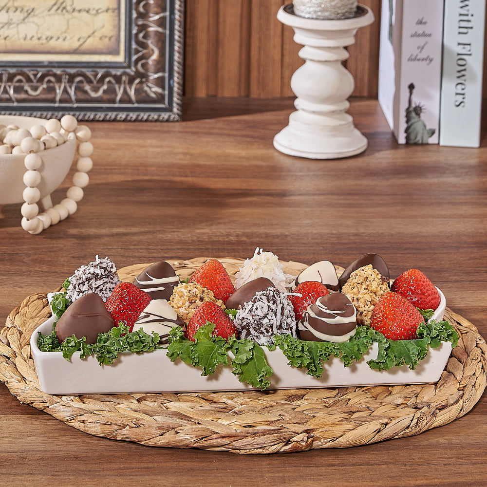 Riverdale Chocolate Strawberries Gift – how the gift is presented