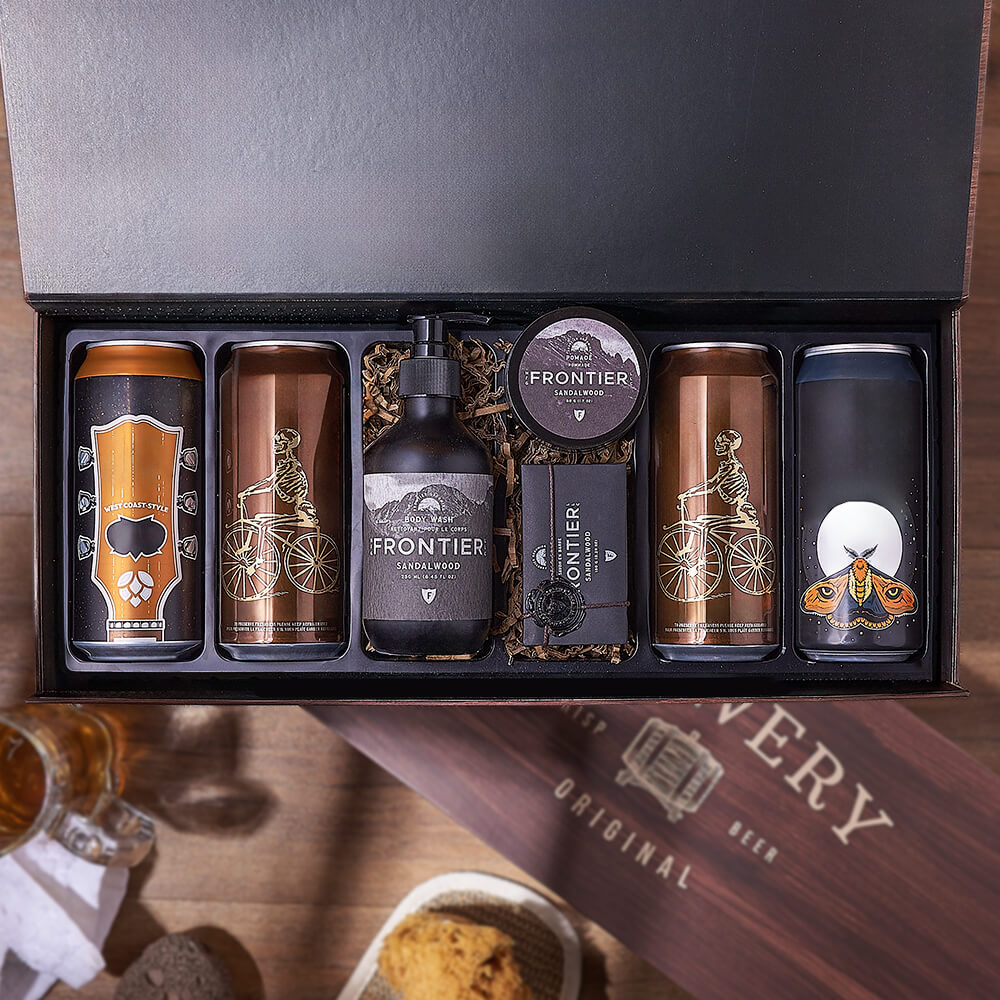 Sandalwood &amp; Craft Brew Box, beer gift, beer, spa gift, spa, Montreal delivery