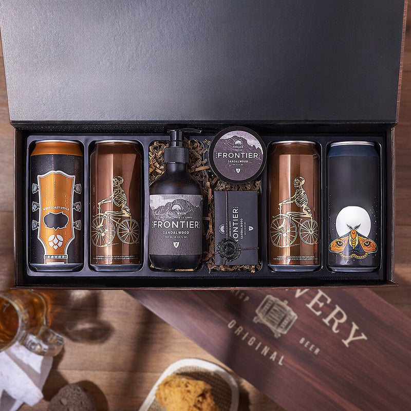 Sandalwood & Craft Brew Box, beer gift, beer, spa gift, spa, Montreal delivery