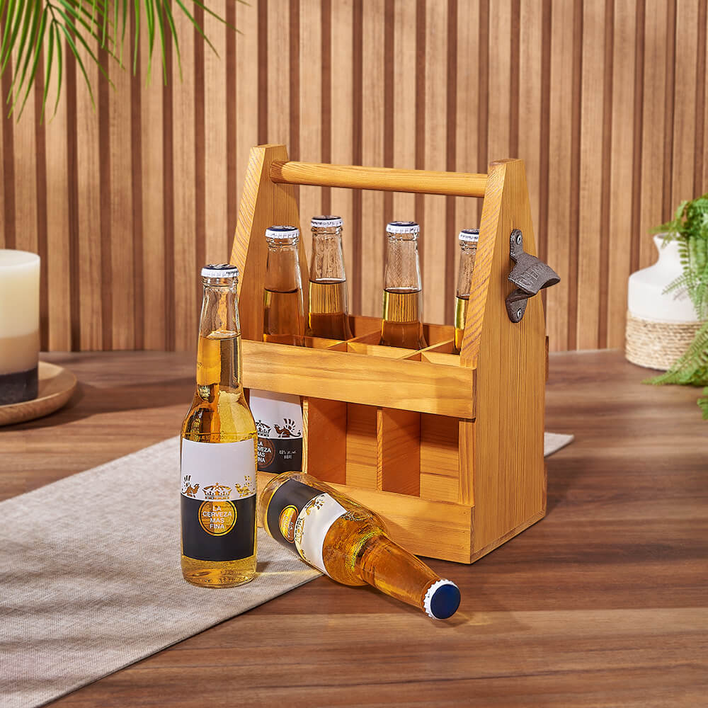 Six Pack Beer &amp; Carrier Gift, beer gift, beer, Montreal delivery