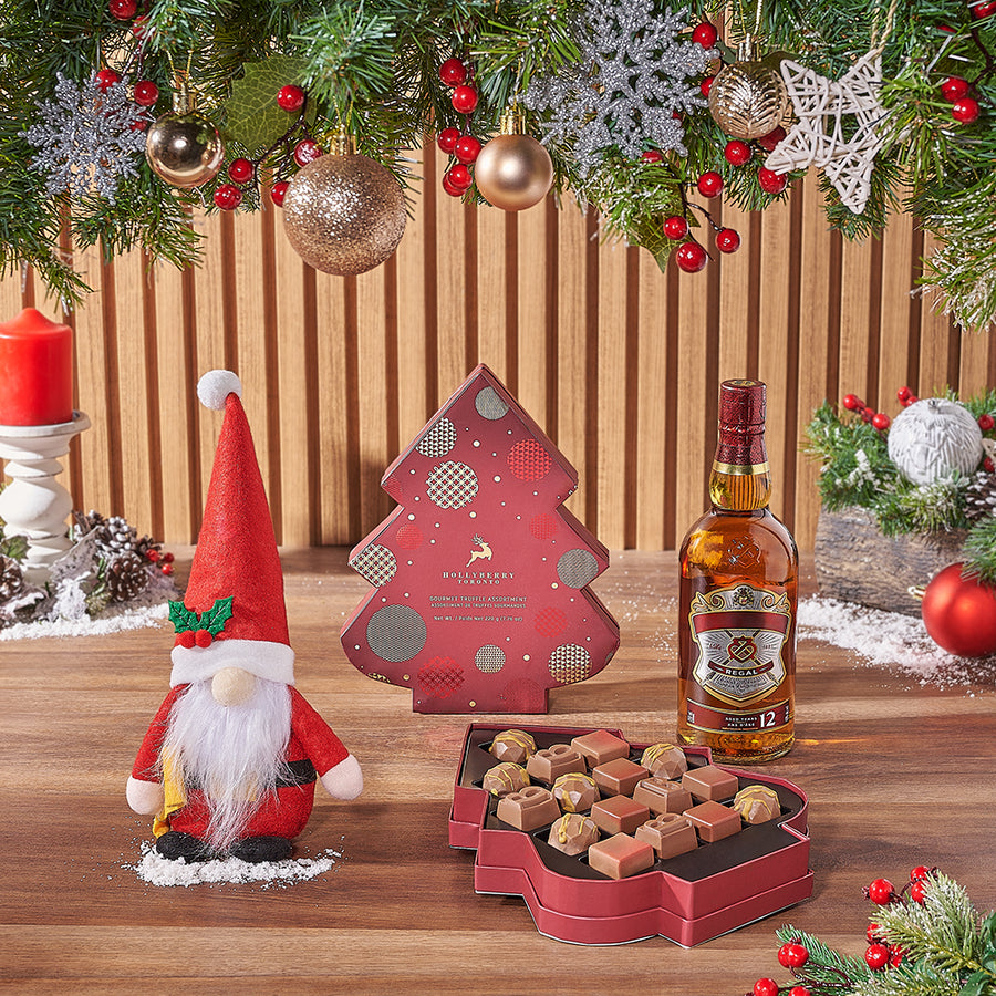 Spirit of the Season Gift Set, liquor gift, liquor, chocolate gift, chocolate, christmas gift, christmas, Montreal delivery