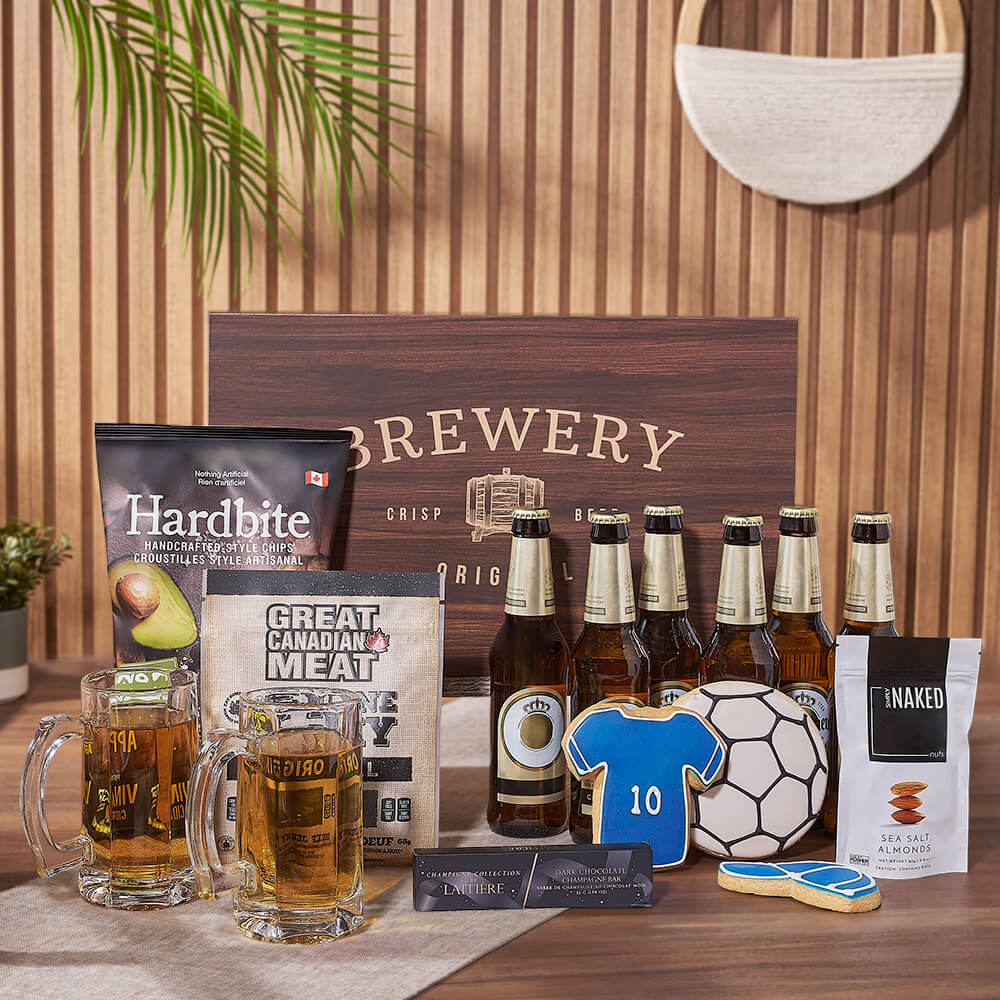 Sports Fan &amp; Beer Gift Set, beer gift, beer, cookie gift, cookie, sports gift, sports, Montreal delivery