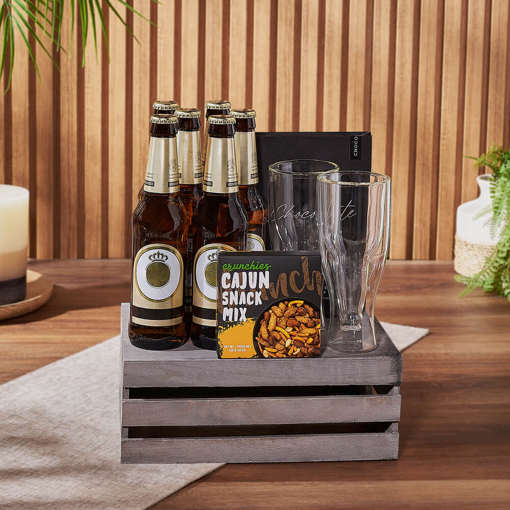 St. James Town Beer & Snack Basket, snack gift, snack, beer gift, beer, Montreal delivery