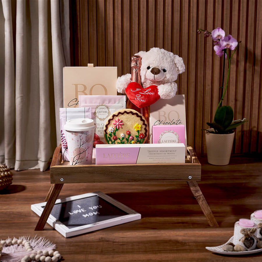 Sunnylea Champagne Gift Basket for Mom from Montreal Baskets - Gourmet Gift Basket - Montreal Delivery