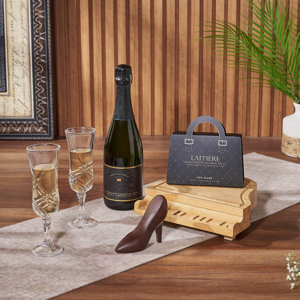 Sweet Chocolate &amp; Champagne Gift, champagne gift, champagne, sparkling wine gift, sparkling wine, chocolate gift, chocolate, Montreal delivery
