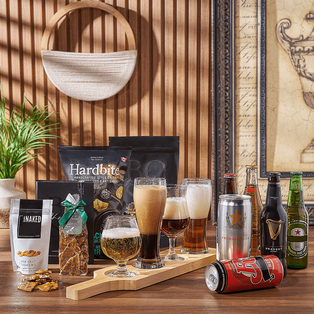 Sweet & Salty Beer Flight Sampler, beer gift, beer, chocolate gift, chocolate, Montreal delivery