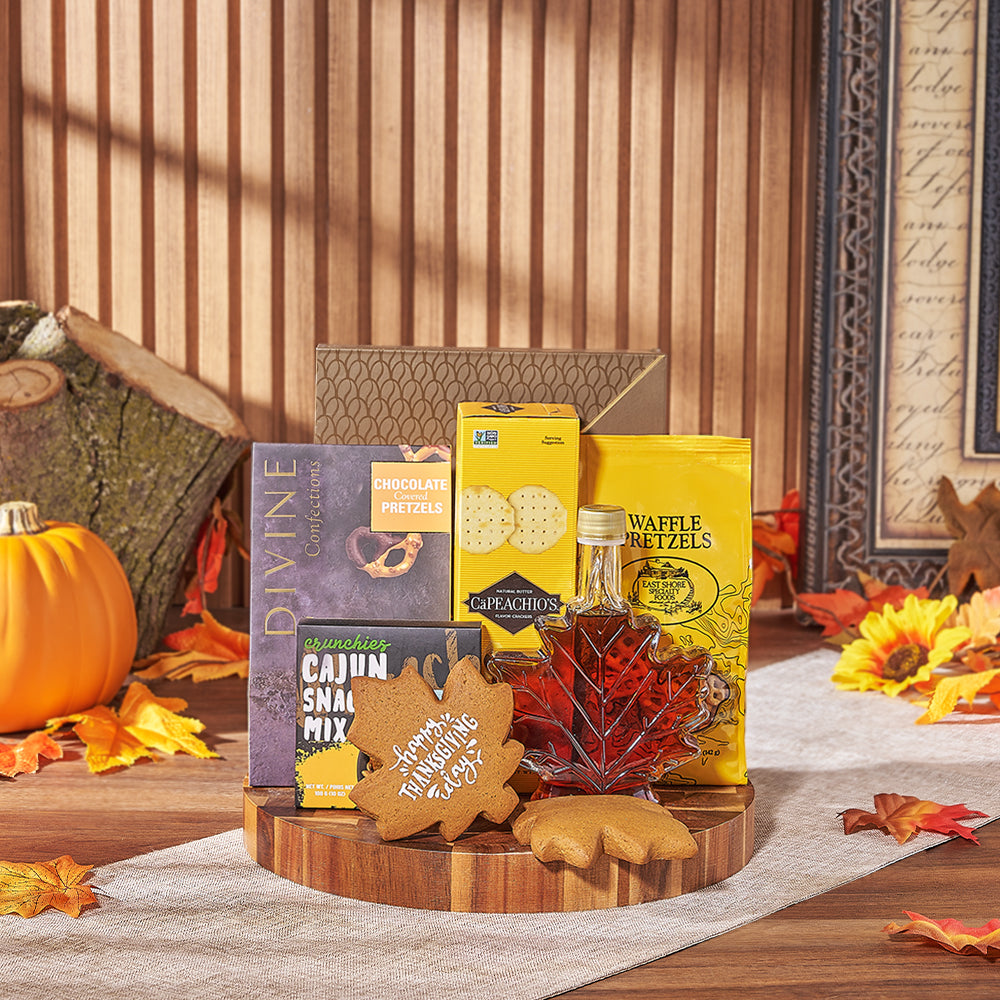 Thanksgiving Sweet &amp; Salty Snack Board, thanksgiving gift, thanksgiving, chocolate gift, chocolate, cookie gift, cookie, Montreal delivery