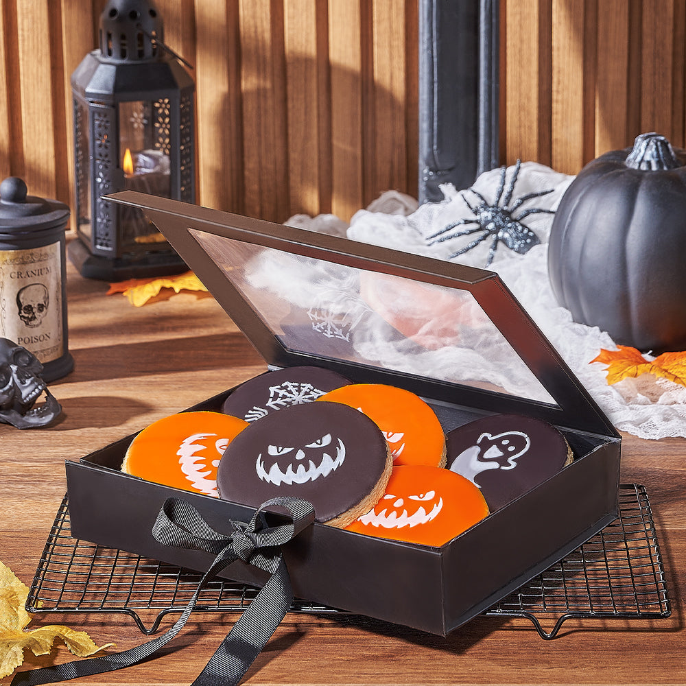Trick or Treat Cookie Box – how the gift is presented