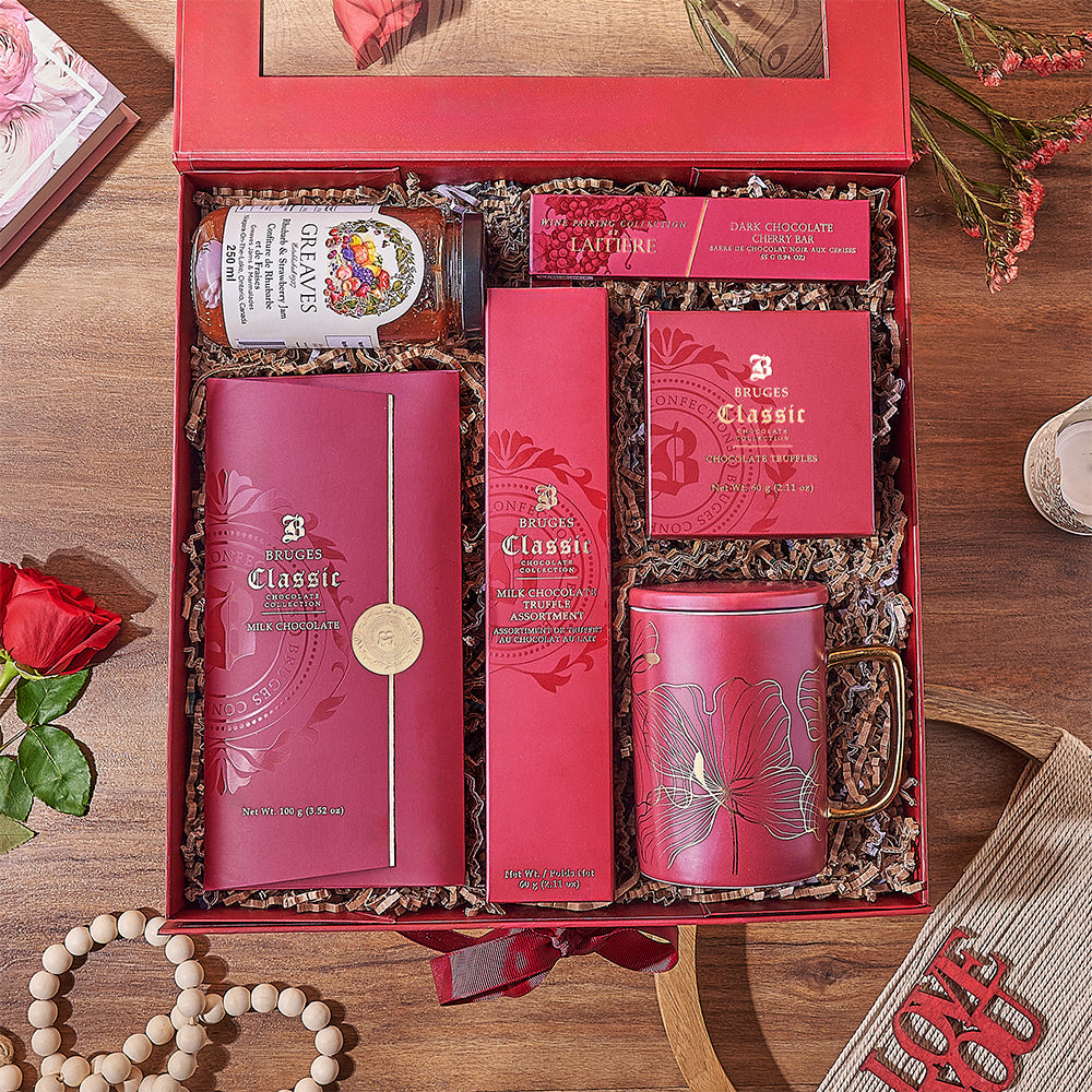 Valentine's Chocolate Gift Box, chocolate gift, chocolate, valentines day gift, valentines day, Montreal delivery