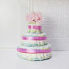 Baby Girl Diaper Cake Gift Set from Montreal Baskets - Montreal Delivery