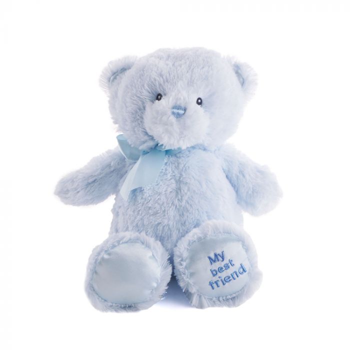 Blue Best Friend Baby Plush Bear from Montreal Baskets - Plush Gift - Montreal Delivery.