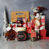 Chocolate Truffles & Christmas Sleigh Basket from Montreal Baskets - Gourmet Gift Basket - Montreal Delivery.