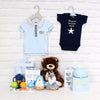 Deluxe Basket for a Baby Boy from Montreal Baskets - Plush Gift Basket - Montreal Delivery.