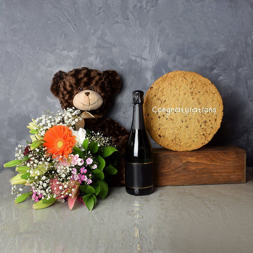Gourmet Cookie Congratulations Gift Set from Montreal Baskets - Montreal Delivery
