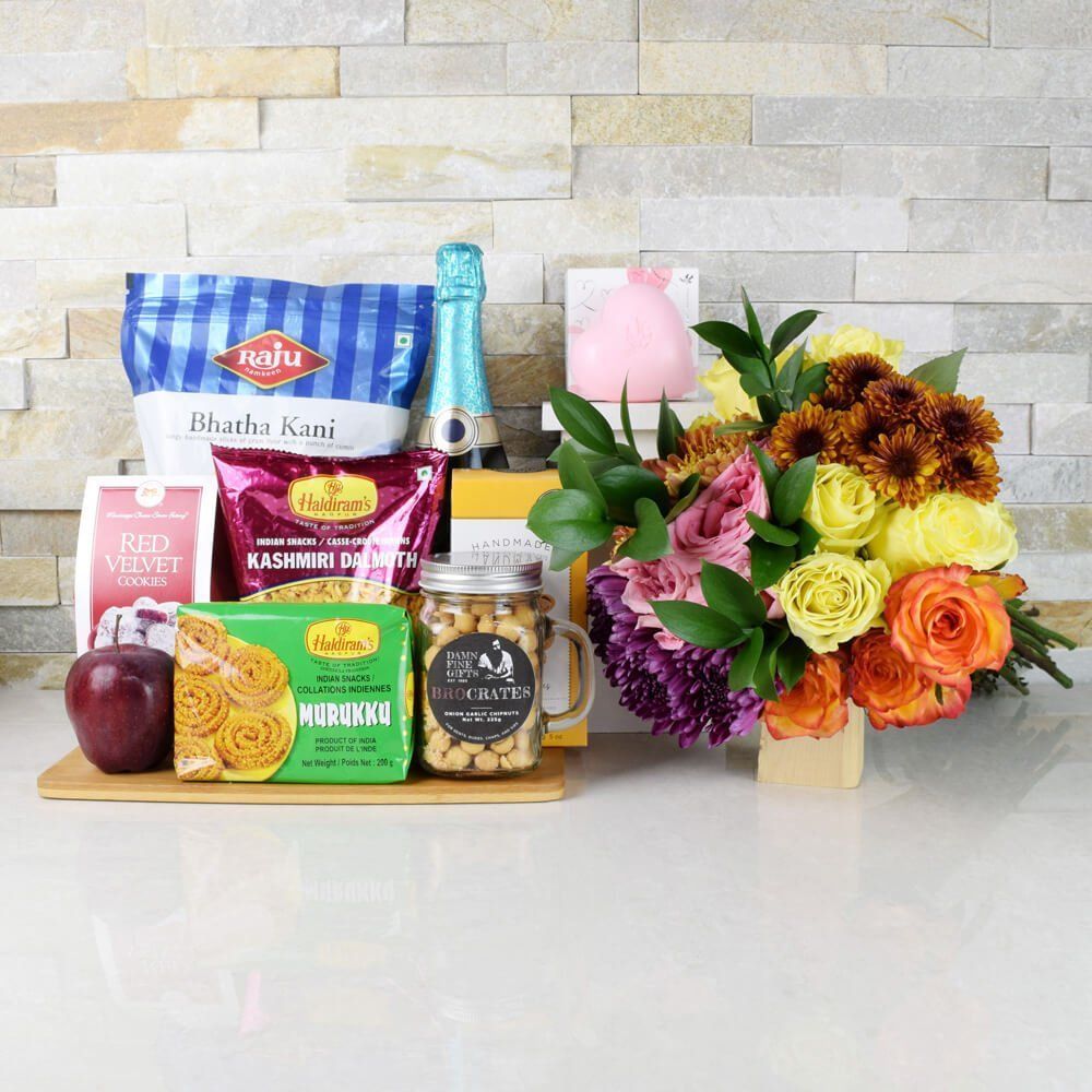 Have A Happy &amp; Bubbly Diwali Gift Set from Montreal Baskets - Montreal Delivery