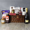 Kosher Champagne & Treats Basket courtesy of Baskets Montreal is the perfect gift to congratulate a friend, family member, or colleague - Montreal Baskets- Montreal Delivery