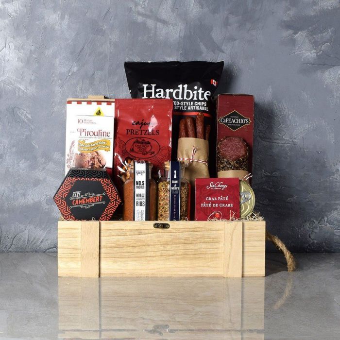 Nashville BBQ Gift Basket – how the gift is presented