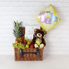 "Newborn Essentials Gift Basket" Basket with Fruits and Newborn Baby Essentials from Montreal Baskets - Montreal Delivery