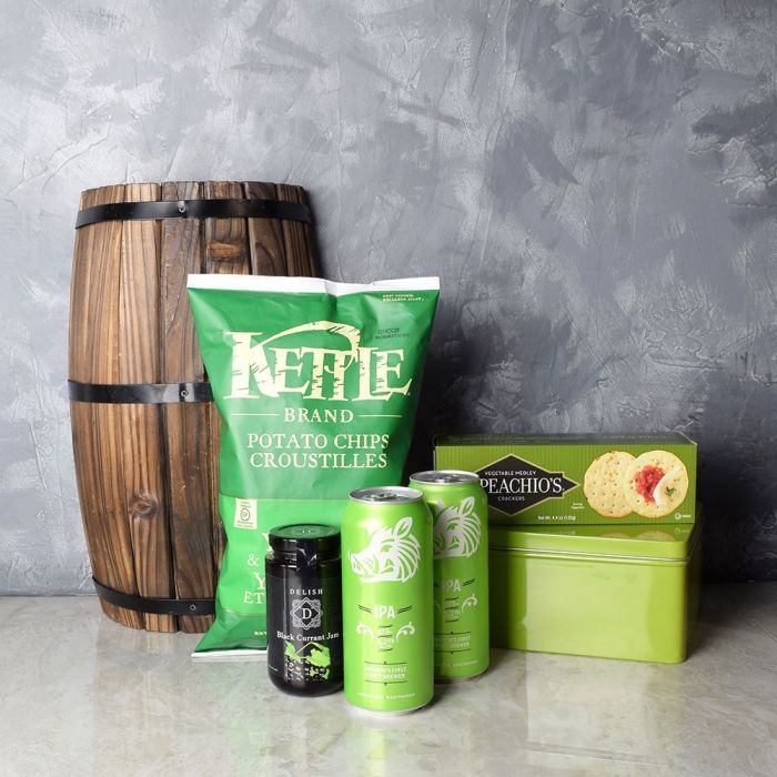 "Palmerston St. Patrick’s Day Basket" Beer and Snacks from Montreal Baskets - Montreal Delivery