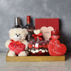 "Palmerston Valentine’s Day Basket" Liquor with Cocktail Shaker and Gourmet Chocolates from Montreal Baskets - Montreal Delivery