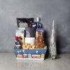 "Santa’s Reindeer & Liquor Gift Set" Reindeer Cookies, Chocolate Santa and Snowman, Truffles, Blueberries, Marshmallow, Cookies and A Bottle of Liquor from Baskets Montreal - Montreal Delivery