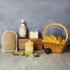 "Vanilla Delights Spa Gift" Spa Bubble Bath Soap Essential with Candle Montreal Baskets - Montreal Delivery